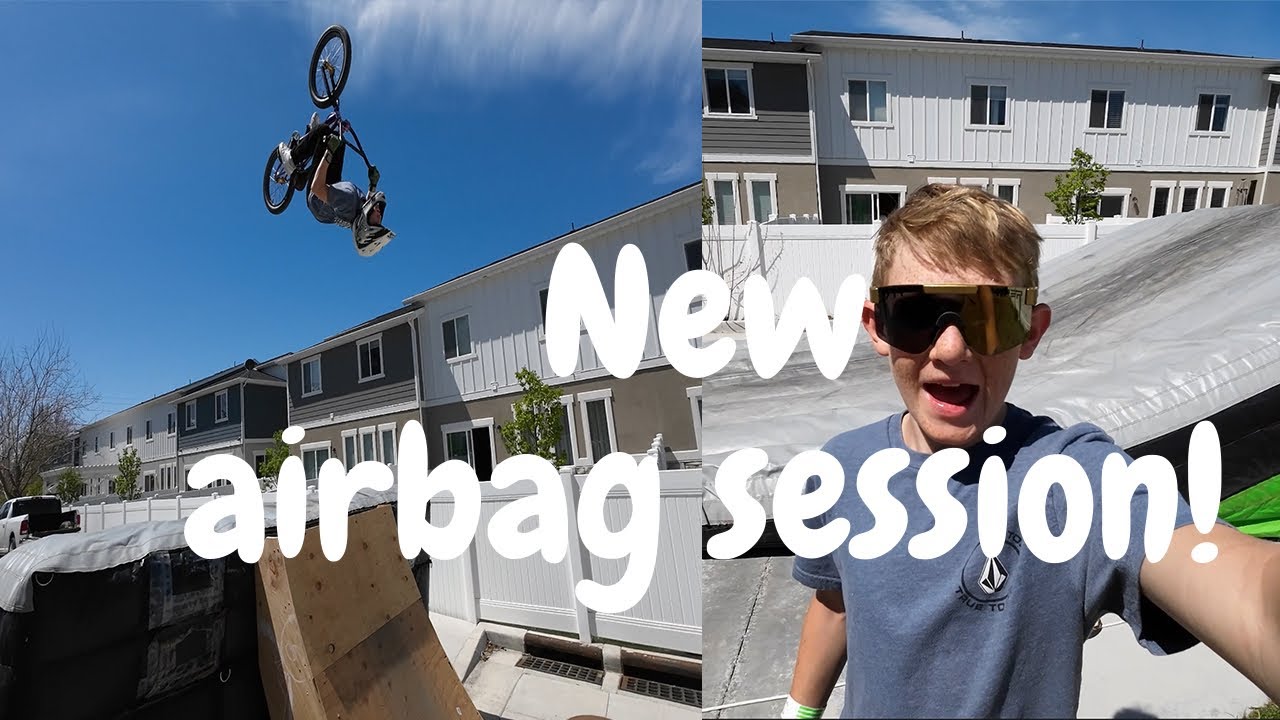 Airbag session with new airbag! YouTube