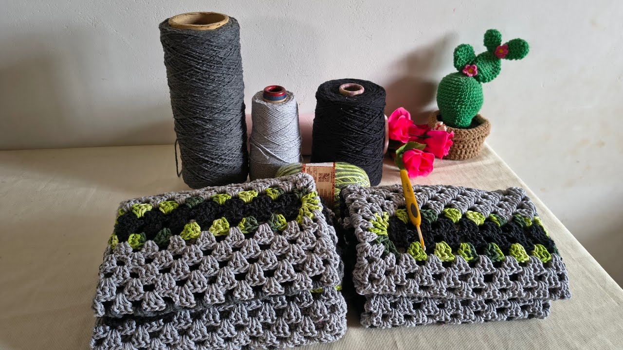 🧶🤩Combinação perfeita jogo de cozinha fácil e econômico sara/napolitano 