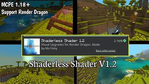 Shaderless Shader V1.2 - MCPE 1.18+ Support Render Dragon