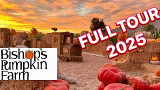 BISHOP'S Pumpkin Farm FULL TOUR 2025! Rides, Animals, Corn Maze and Best Fall Attractions!