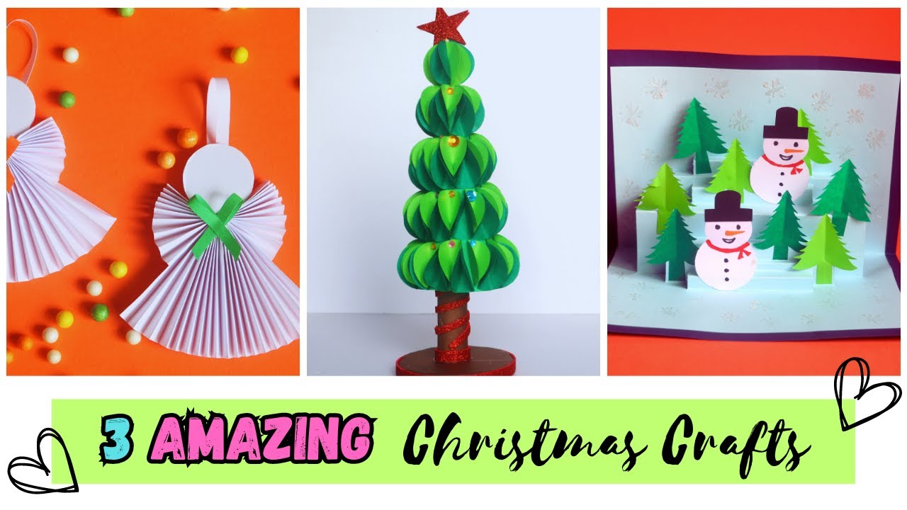 3 Amazing Christmas Craft Ideas YouTube