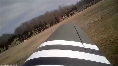 Dynam C-47 with Onboard Wing Camera, Feb. 23, 2016