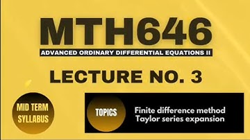 MTH 646 Lecture No 3 || Short Lectures|| Introduction to Partial Differential Equation