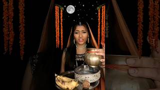 Karva Chauth🌛🍱🧆 Look Challenge 👅🌸🙏 #shorts #ytshorts #funnyshorts #karvachauth #patipatni