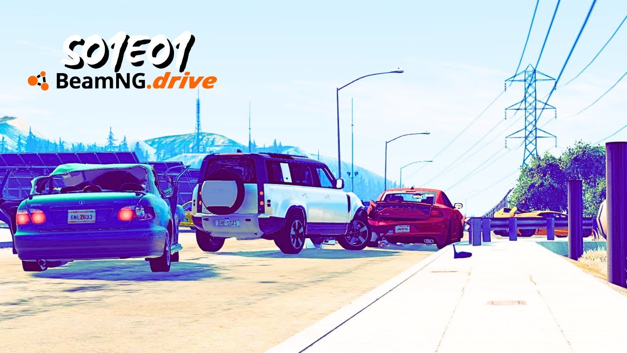 Beamng Drive Movie: Motorcade Assault Leads To Highway Mayhem(+Sound Effects) |Part 1| - S01E01