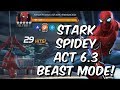 Stark Enhanced Spider-Man Act 6.3.6 Beast Mode Gameplay! - Marvel Contest of Champions