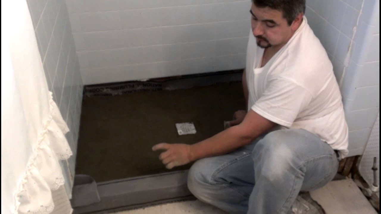 Como reparar el piso de un baño - YouTube