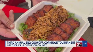 News 2's Kenley Hargett serves as judge at Greenbrier's BBQ Cookoff and Cornhole Tournament 2022 Silver Eagle Bbq Cook Off