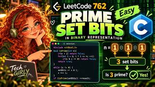 LeetCode 762 in C | Prime Set Bits Explained Step by Step