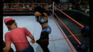 Meg Griffin gets her Ass Kicked By The WWE Divas x2