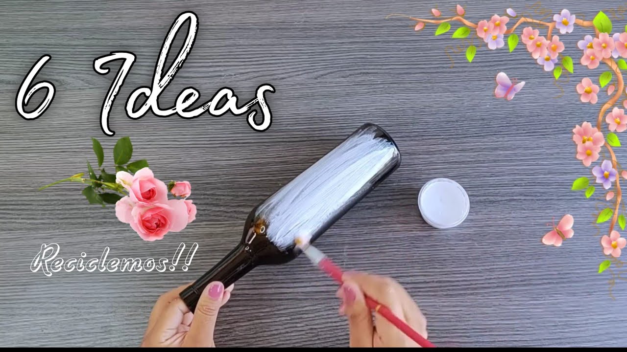 CREA hermosas manualidades con Botellas, Frascos, Tapas y Tela! ✨♻️