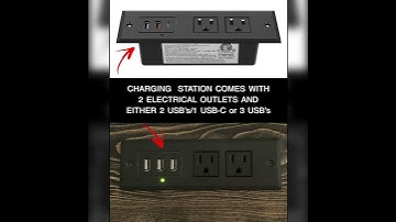 Sofa Table Console with Charging Station