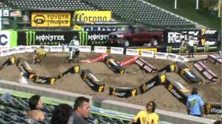 Jared Boothroyd Anaheim 1 Supercross 2010 second practice 1 05 lap