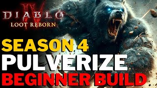 Diablo 4 - Early Game Pulverize/Hurricane Hybrid Build Guide! Easy Tier 4 // Season 4