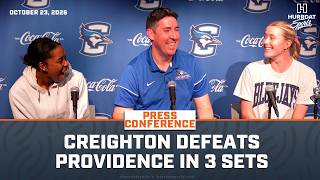 Creighton Volleyball Defeats Providence in 3 Sets |Creighton Volleyball Press Conference
