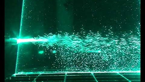 FIG. 7: Flow visualization of a horizontal sediment-laden momentum jet