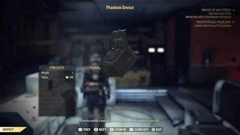 Fallout 76 Phantom Device - Chasing Shadows - Order of Mysteries Part 4