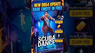 Free Fire New😱 Ob54 Update Free Emote😮  #ffmax #freefire #ffranked #trending #ffshorts #update #ob54