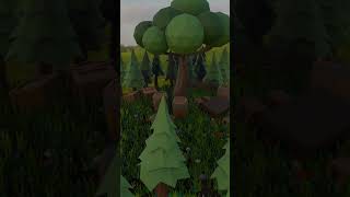 Relaxing Low-Poly Forest Scene 🌲 #stylizedart #gameassets