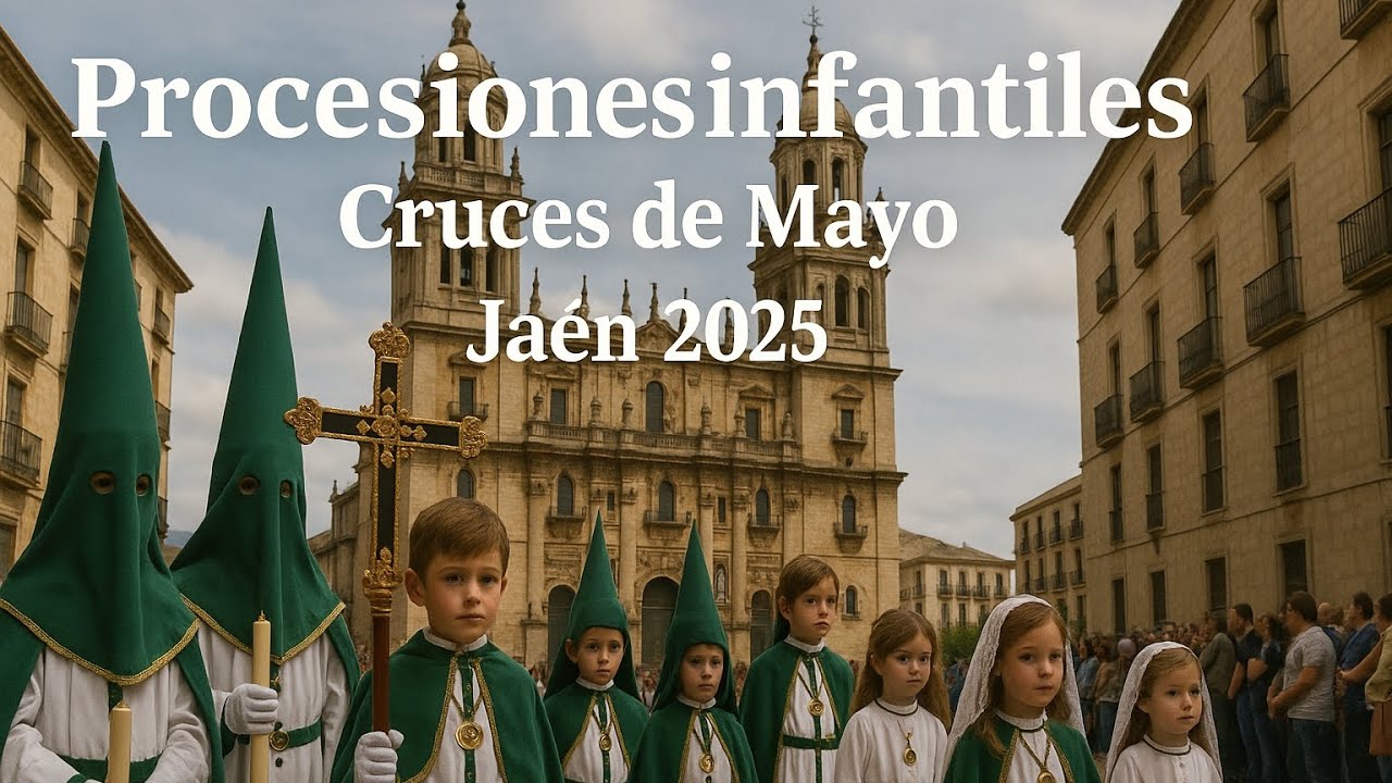 Procesiones infantiles Cruces de Mayo Jaén 2025