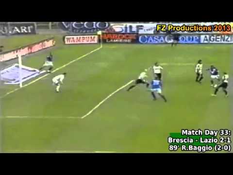 Serie A 2003-2004, day 33 Brescia - Lazio 2-1 (R.Baggio goal)