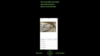 How to use office word mobile app to edit and insert a picture in word document screenshot 3
