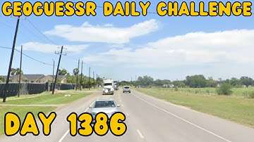 Another late video! Geoguessr daily challenge day 1386!
