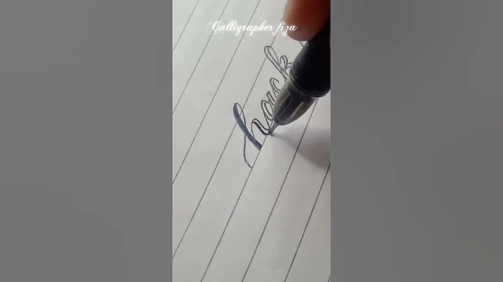 Easy faux calligraphy hack 🤩 #shorts #calligraphy