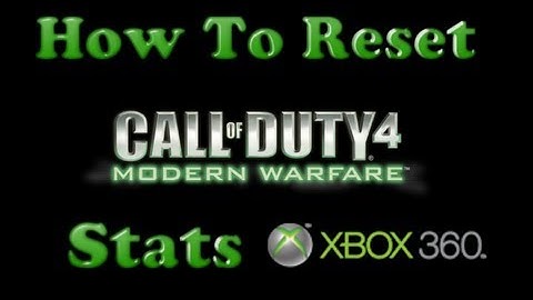 How To Reset Your "Call of Duty 4: Modern Warfare" Stats For Xbox 360 - 2013 | CoD4 Stat Reset Tool
