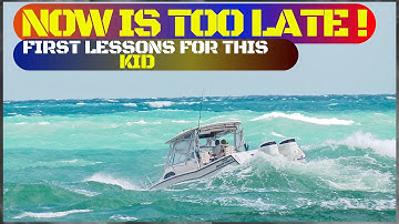 SMALL BOATS CAUGHT IN ROUGH WAVES AT HAULOVER INLET | BOAT ZONE