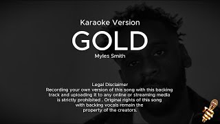 Myles Smith - Gold (Karaoke Version)
