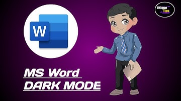 Tips Part 1 | How To Turn On Dark Mode in Microsoft Word | #word #msword #darkmode #easytips