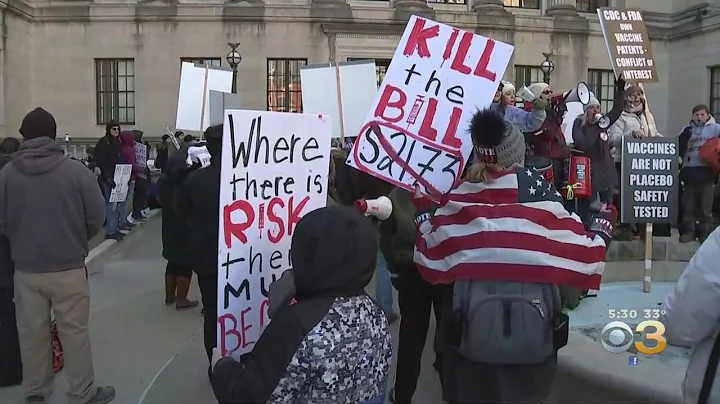 Protesters Rally As New Jersey Moves Closer To Ending Religious Exemption To Vaccinating Children