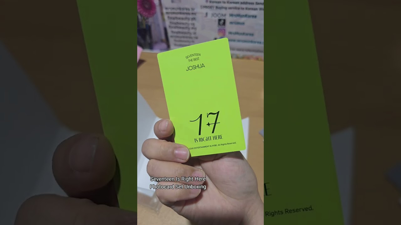 Seventeen Is Right Here Photocard Set Unboxing Photocard Set