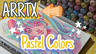 Arrtx Oros 66 set: Painting with Pastel Colors + Sketch Process