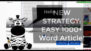 How to Create 1000+ Word Article Content EASILY  New FREE Method!