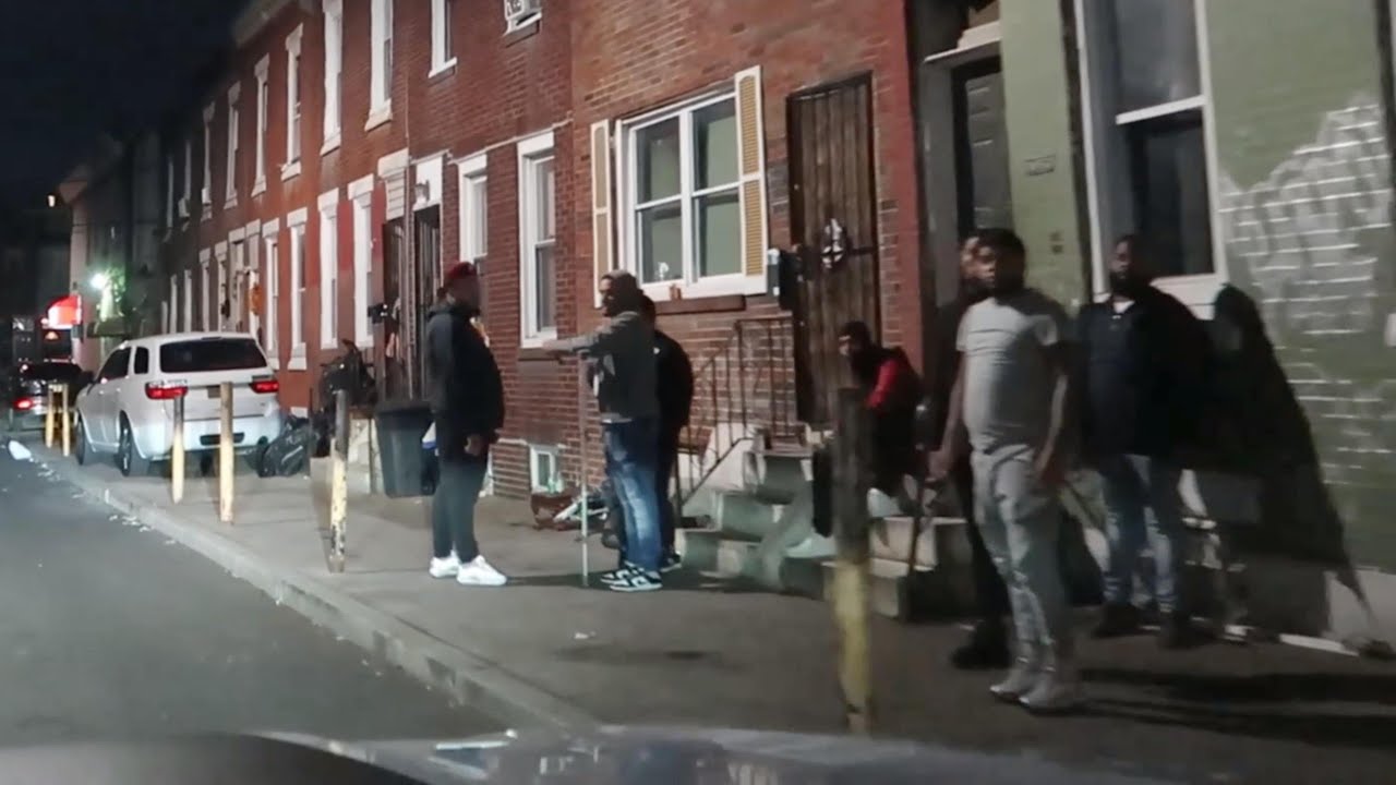 PHILADELPHIA'S MOST VIOLENT HOOD GIVING MEAN STARES