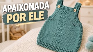 Vestido de Tricô para Bebê / Com o mesmo fio 3 peças diferentes lindas e fáceis 