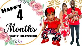 HOW WE CELEBRATED OUR DAUGHTER 4 MONTHS | * MUST WATCH *