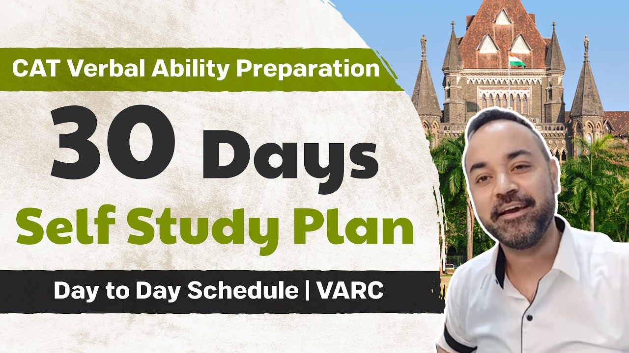 CAT Verbal Ability Preparation | 30 Days Self Study Plan | Day to Day ...