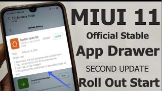 MIUI 11 Official Stable System Launcher Update App Drawer 2nd Update Rolling Out Start🔥🔥 2020 screenshot 5
