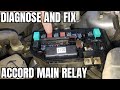 2008 2012 Honda Accord Main Relay Replacement Location How to No Start 2009 2010 2011