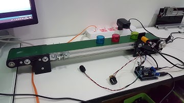 ชุดทดลองระบบควบคุมอัตโนมัติบนสายพานลำเลียงขนาดเล็ก