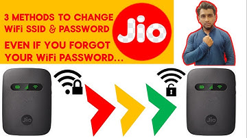 Jio wifi Password Change with 3 different still if you forgot password