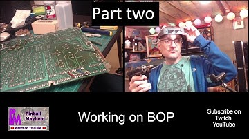 Pinball repair part II- Livestream. Working on Bride of Pinbot power board.