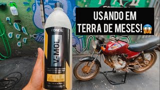 V-MOL DA VONIXX NO TESTE REAL DE LAVAGEM 😱 MOTO ENCARDIDA COM MUITA TERRA!