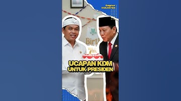 DEDI MULYADI UCAPKAN ULANG TAHUN KE PRESIDEN PRABOWO #kdm #gubernur #bapakaing #shorts #feed #viral