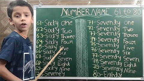 Number Name | Number Name 61 To 80 with spelling | Counting with spelling #numbername #yashkidstv