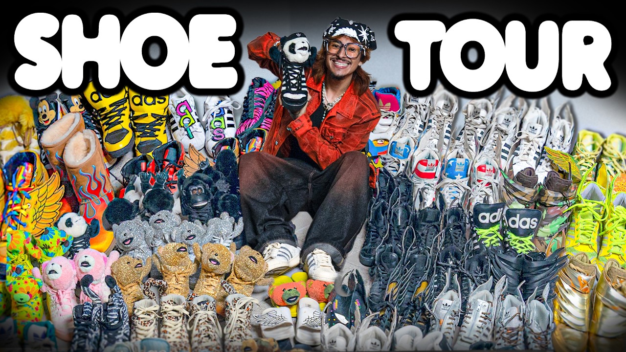 ジェレミースコット 手袋付きマフラー　アーカイブ the BIGGEST Jeremy Scott Shoe Collection IN THE WORLD - YouTube