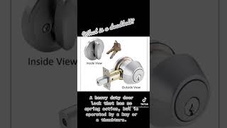 What Is A Deadbolt?